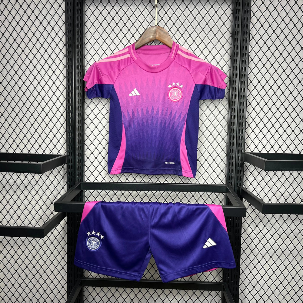 Conjunto Infantil Seleção Alemanha II 24/25 Roxa Adidas