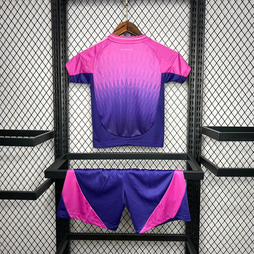 Conjunto Infantil Seleção Alemanha II 24/25 Roxa Adidas