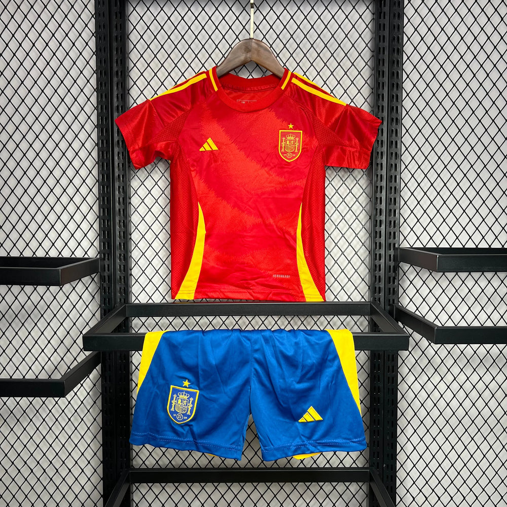 Conjunto Infantil Seleção Espanha I 24/25 Vermelho Adidas