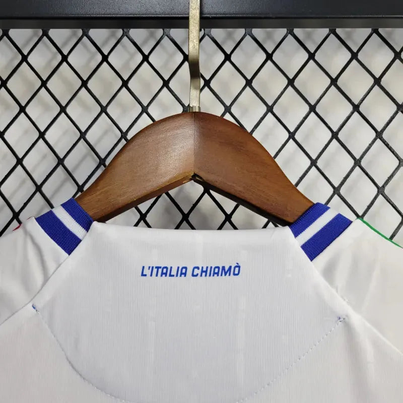 Conjunto Infantil Seleção Itália II 24/25 Branco Adidas