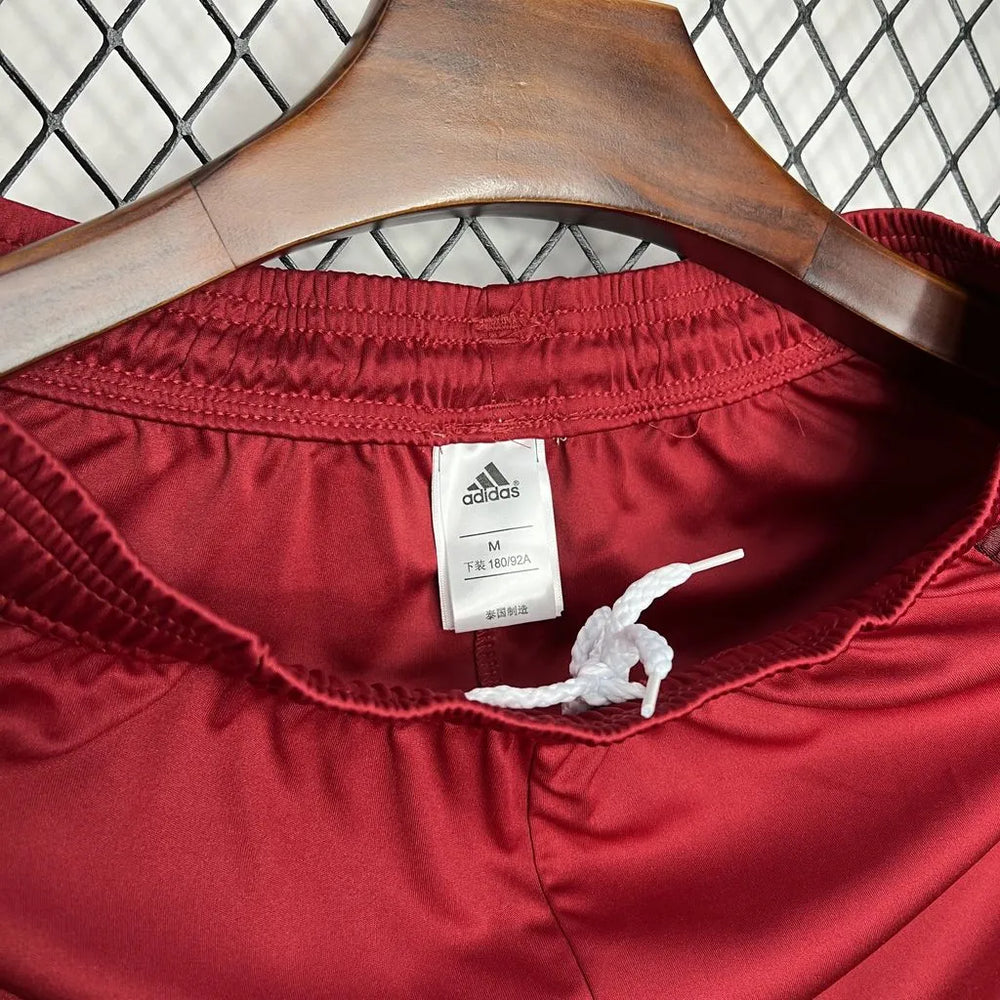 Short AS Roma I 24/25 Vermelho Masculino Adidas