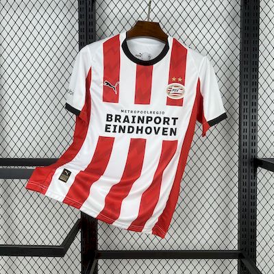 Camisa PSV Eindhoven I 25/26 Branca e Vermelha Masculina Puma