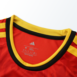 Camisa Seleção Bélgica I Copa do Mundo 2026 Manga Longa Vermelha