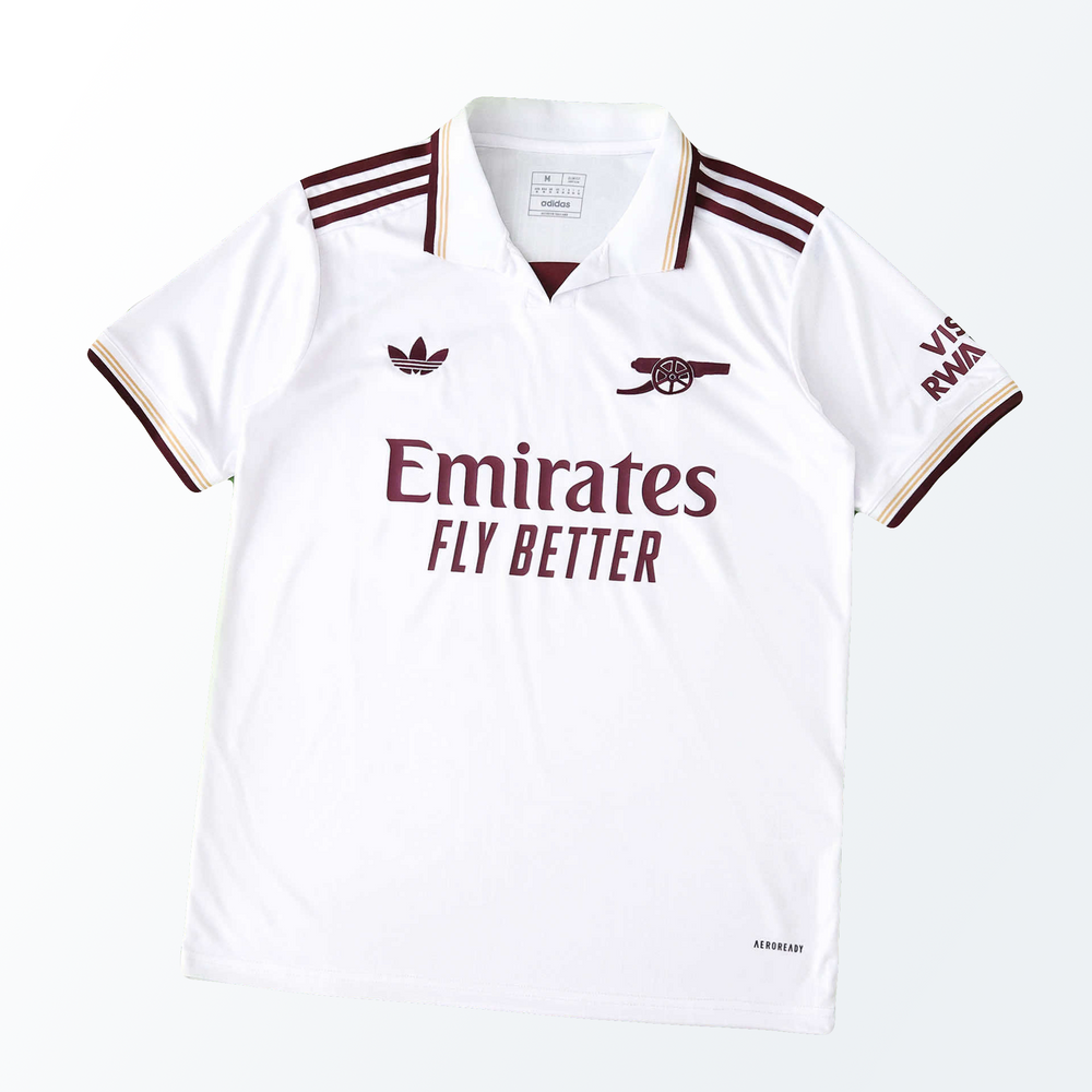Camisa Arsenal Away 2025/26 Branca Masculina Adidas