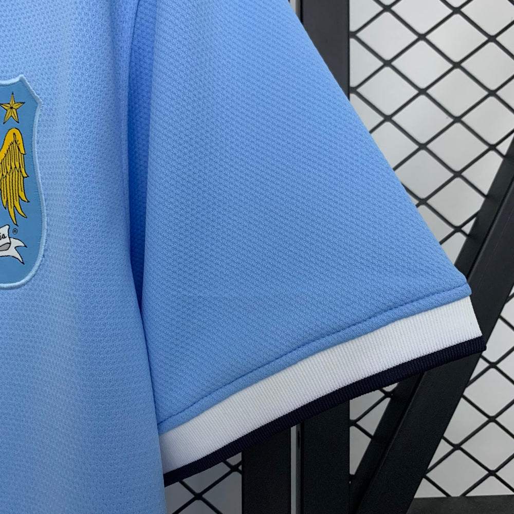 Camisa Manchester City 13/14 Retrô Azul Nike