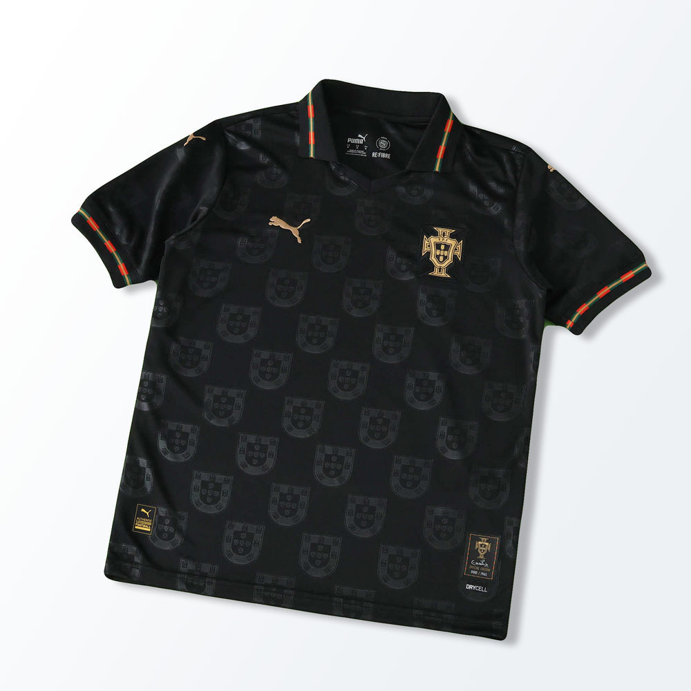 Camisa Seleção Portugal Eusébio Pantera Negra Edição Especial Preta Puma