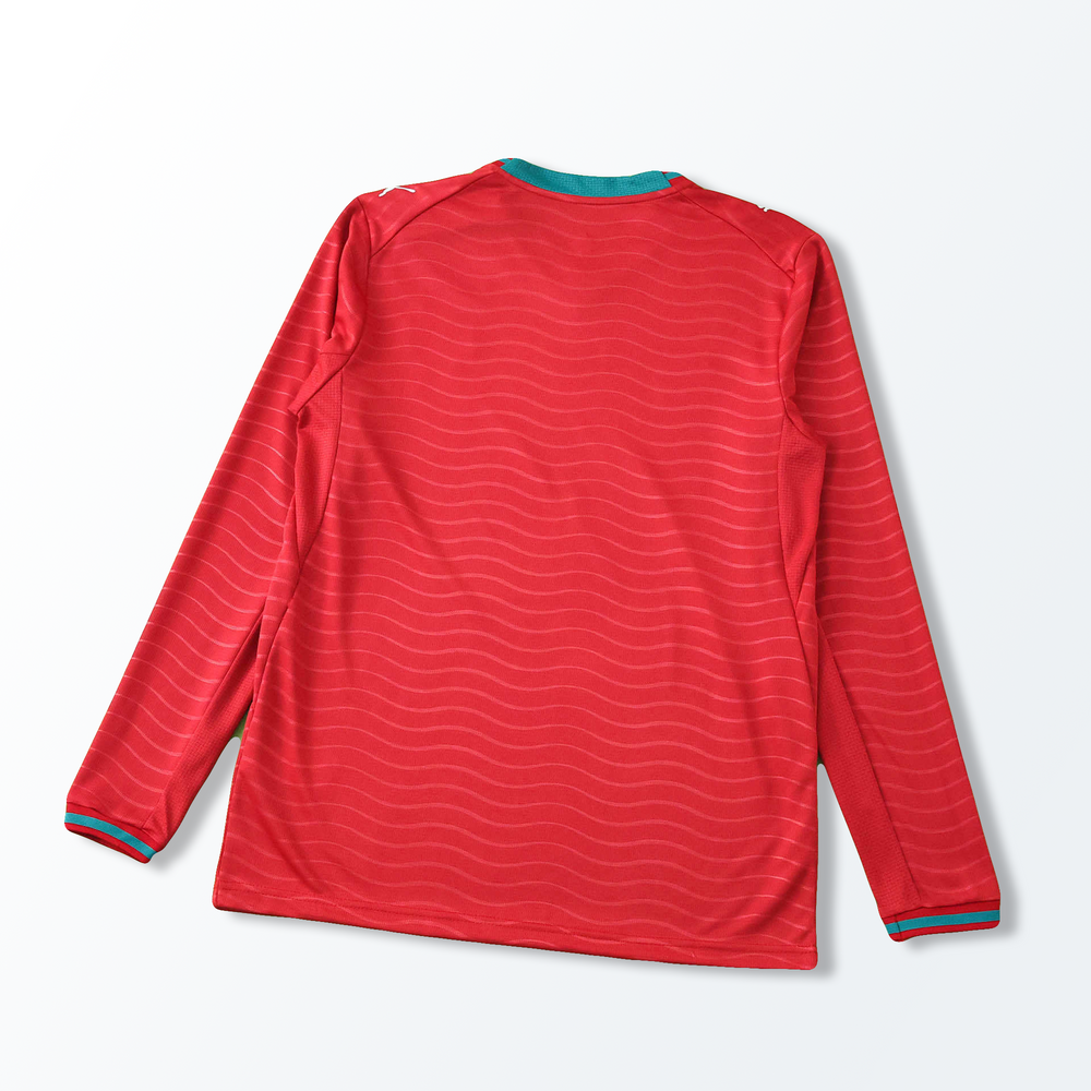 Camisa Seleção Portugal I Copa do Mundo 2026 Manga Longa Vermelha Nike