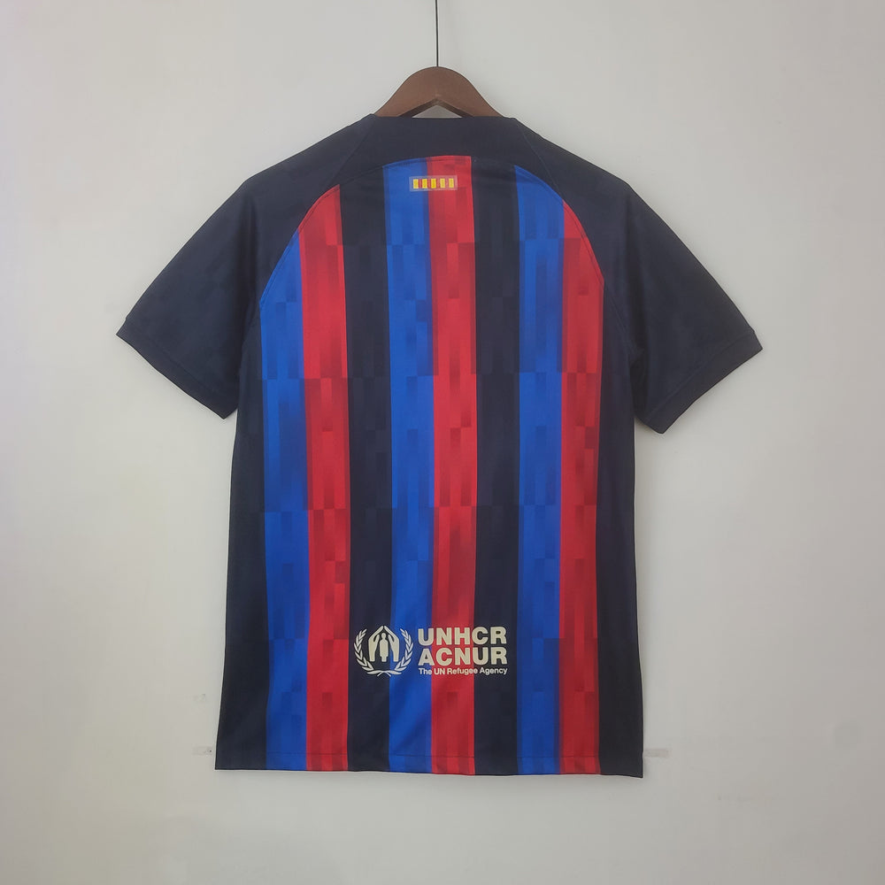 Camisa Barcelona Edição Especial Drake Vermelha e Azul Nike