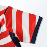 Conjunto Infantil Seleção Estados Unidos I Copa do Mundo 2026 Vermelho e Branco Nike