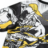 Conjunto Infantil Real Madrid x Marvel 2026 Edição Especial Pré-Jogo Preto e Branco