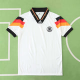 Camisa Seleção Alemanha I 1992 Retrô Branca Masculina