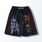 Short Barcelona x Travis Scott Skeletons 2000/2001 Vermelho/Azul
