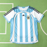 Camisa Seleção Argentina I Copa do Mundo 2006 Azul e Branca Retrô Adidas