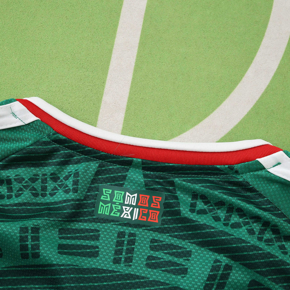 Camisa Seleção México I Copa do Mundo 2026 Manga Longa Verde Adidas