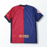 Camisa Barcelona x Travis Scott Home 2024/25 Vermelha/Azul Masculina - Jogador