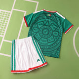 Conjunto Infantil Seleção México I Copa do Mundo 2026 Verde Adidas