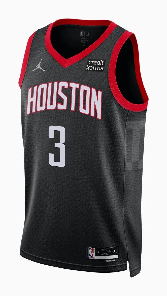 Regata Houston Rockets Swingman Statement Edition 23/24 Preta Masculina