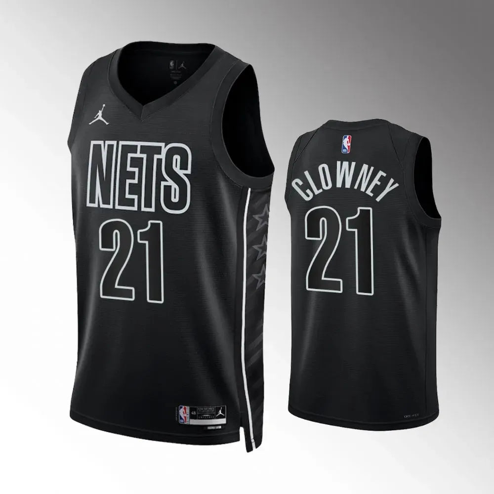 Regata Brooklyn Nets Swingman Statement Edition 23/24 Preta Masculina Jordan