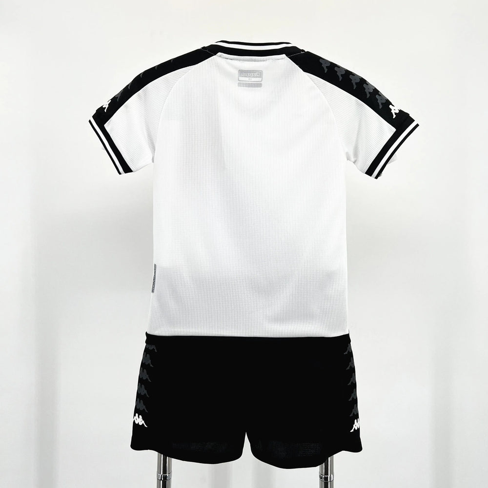 Conjunto Infantil Vasco da Gama II 24/25 Branco e Preto Kappa