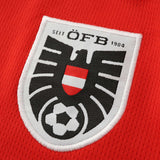 Conjunto Infantil Seleçãao Áustria I Copa do Mundo 2026 Verrmelho