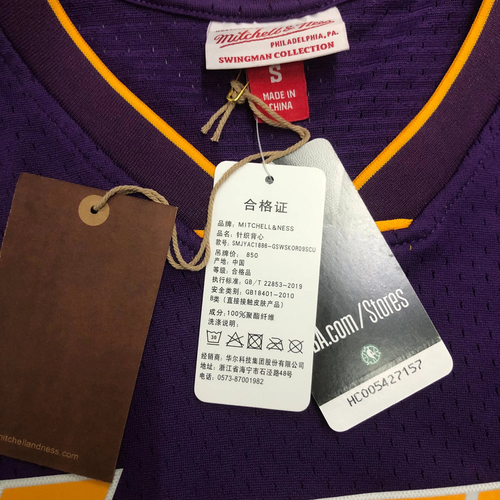 Regata Los Angeles Lakers Mitchell & Ness Kobe Bryant #24 Retrô 2008/2009 Roxa - DS Sports - Artigos Esportivos
