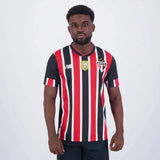 Camisa São Paulo II 24/25 com Patch Campeão Copa do Brasil 2023 Vermelho e Branco Masculina