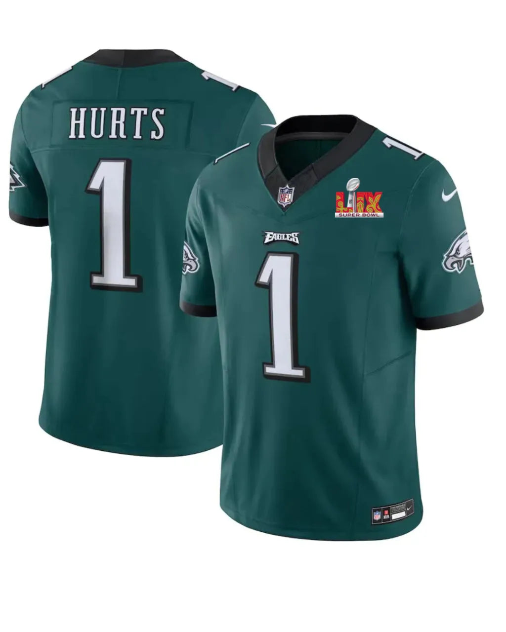 Camisa NFL Philadelphia Eagles Super Bowl LIX Verde Masculina