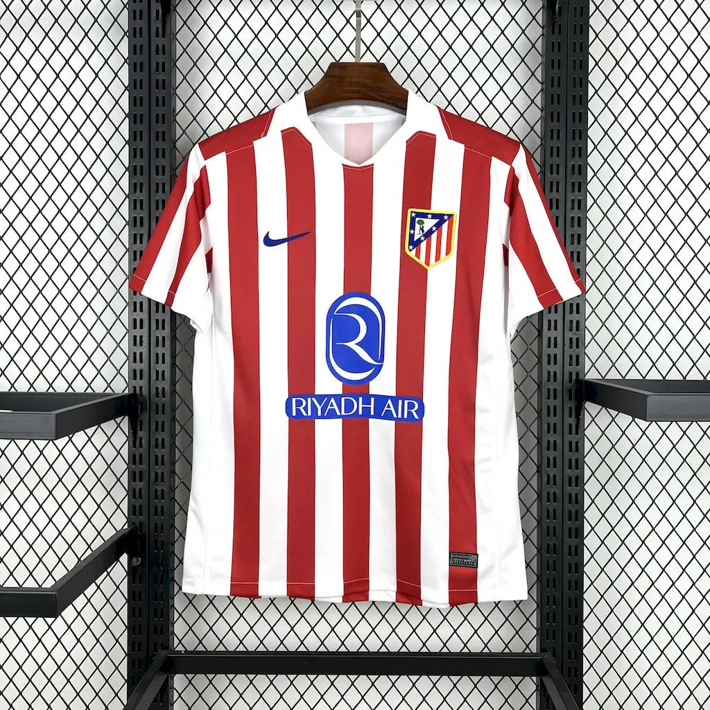 Camisa Atlético de Madrid I 25/26 Vermelha e Branca Masculina