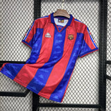 Camisa Barcelona I 1996/1997 Retrô Vermelha/Azul