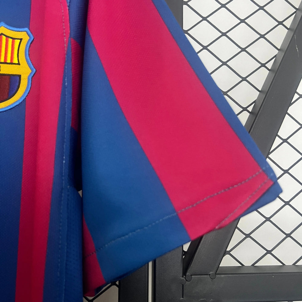 Camisa Barcelona I 2005-2006 Retrô Vermelha/Azul Nike