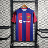 Camisa Barcelona I 23/24 Vermelha e Azul Masculina