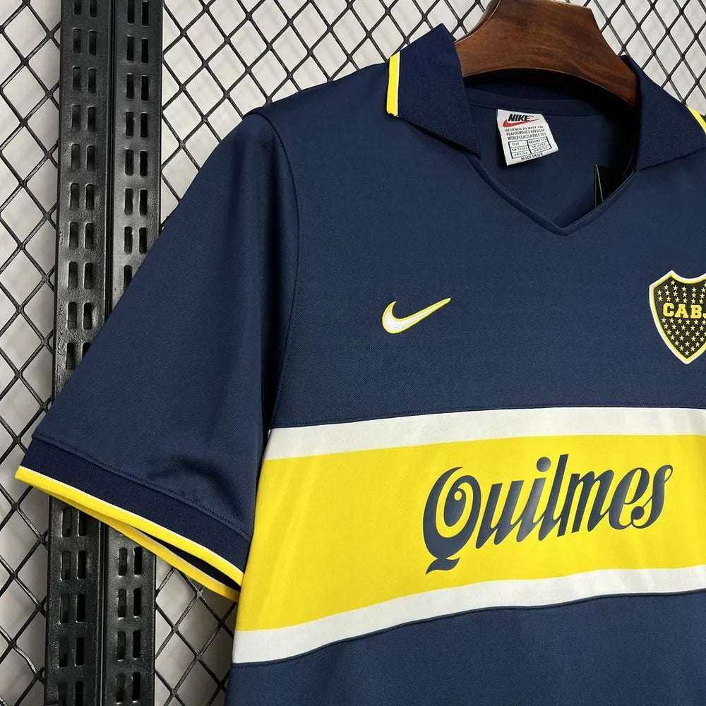 Camisa Boca Juniors I 1996/1997 Retrô Azul Masculina Nike