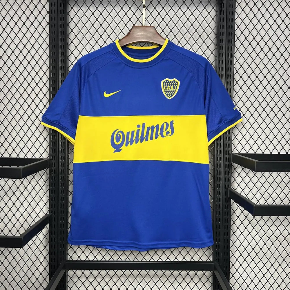 Camisa Boca Juniors I 2000/2001 Retrô Azul Masculina Nike