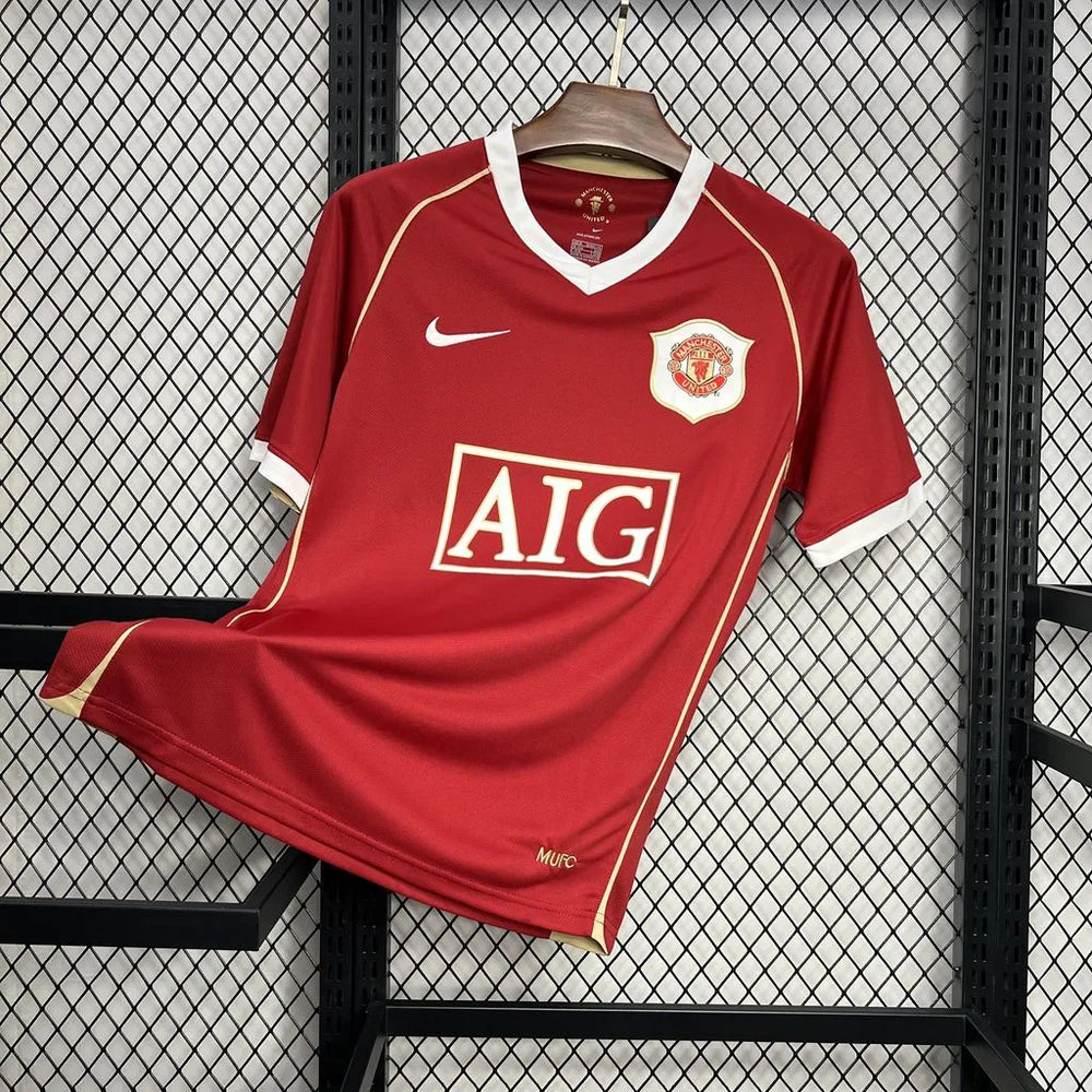 Camisa Manchester United I 2006/2007 Retrô Vermelha Masculina Nike