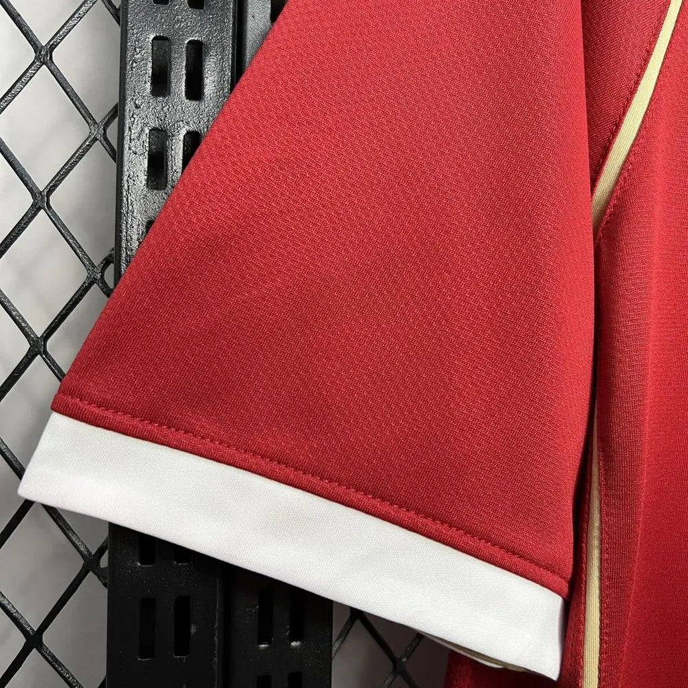 Camisa Manchester United I 2006/2007 Retrô Vermelha Masculina Nike