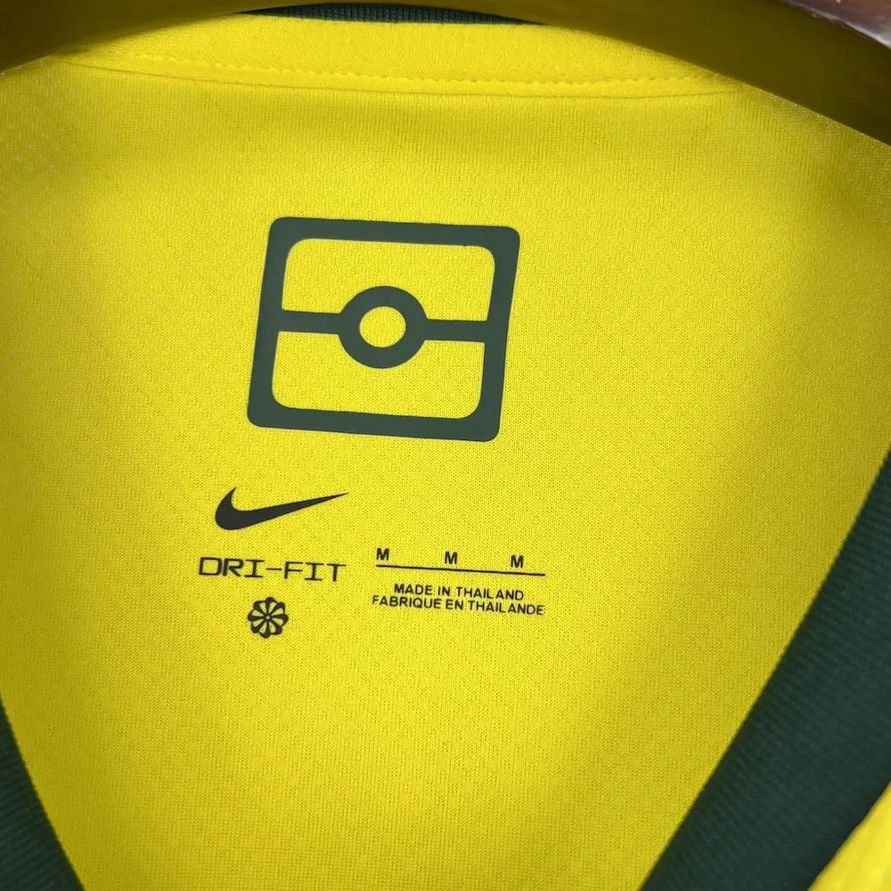 Camisa Seleção Austrália I 25/26 Amarela e Verde Masculina Nike