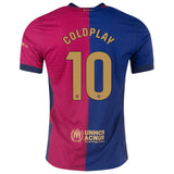 Camisa Barcelona Edição Especial Coldplay 24/25 Vermelha e Azul