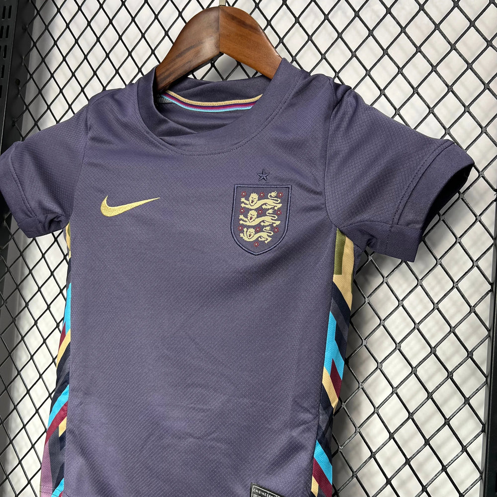 Conjunto Infantil Seleção Inglaterra II 24/25 Roxo Nike