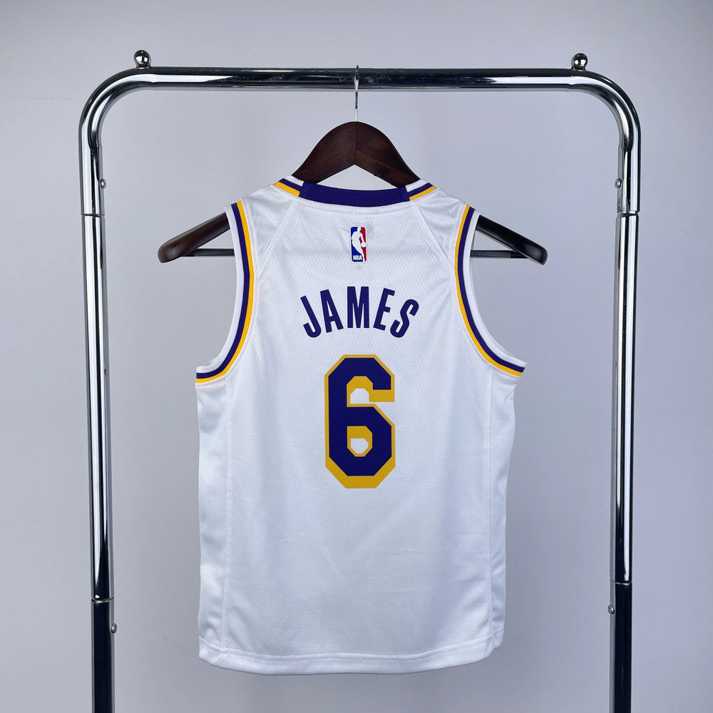 Regata Infantil Los Angeles Lakers Swingman Association Edition Branca Nike
