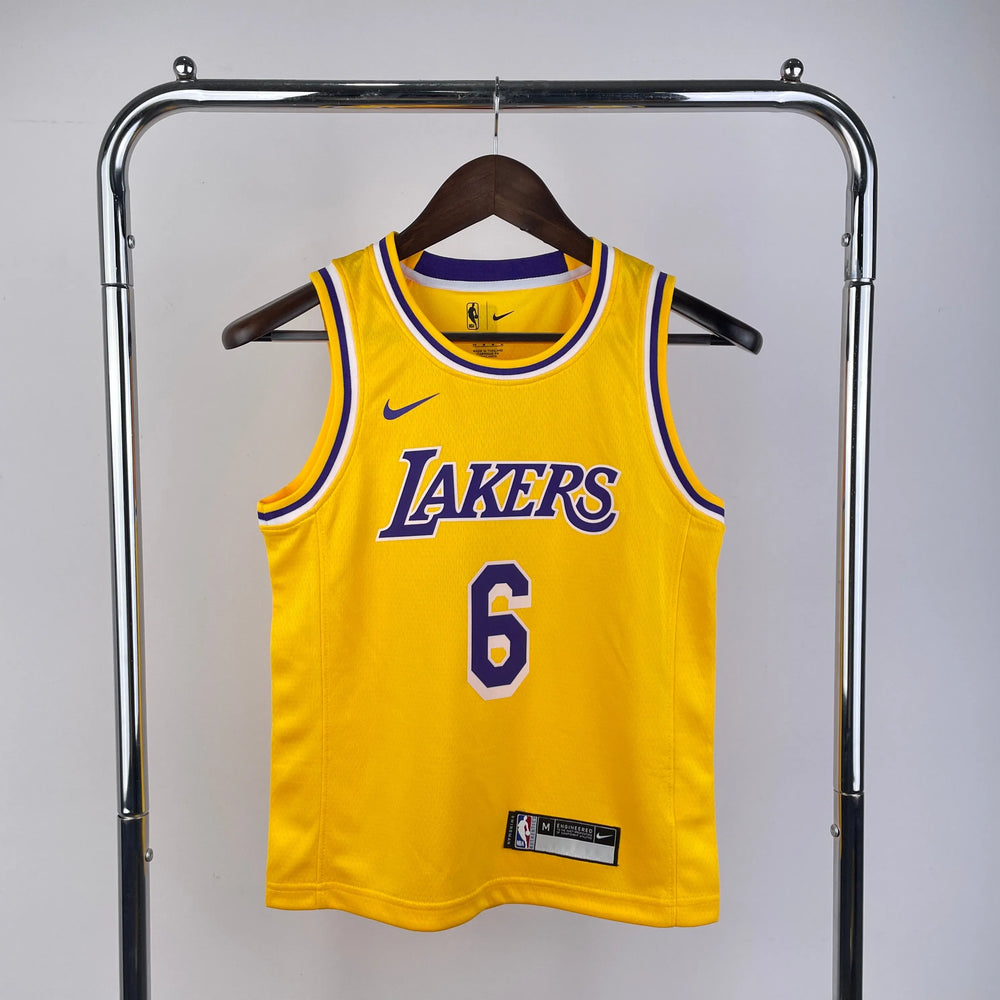 Regata Infantil Los Angeles Lakers Swingman Icon Edition Amarela Nike