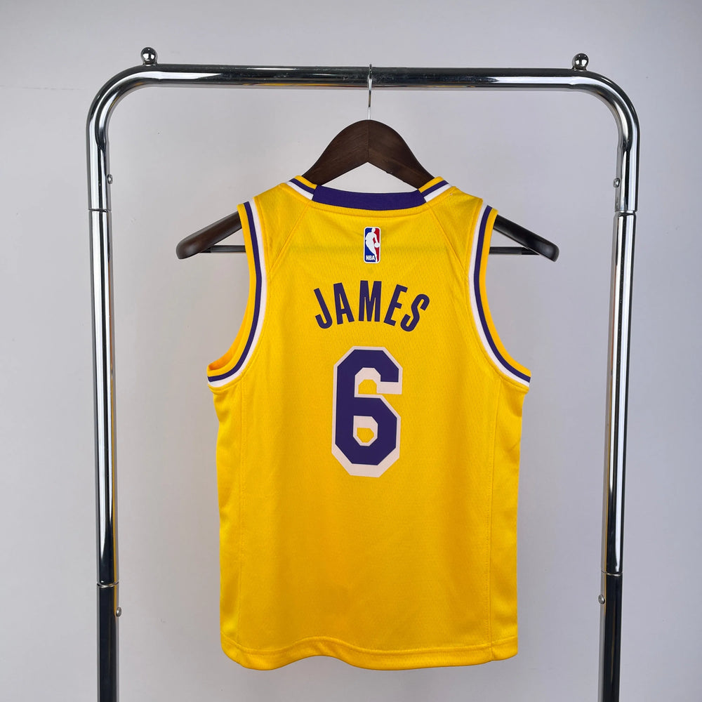Regata Infantil Los Angeles Lakers Swingman Icon Edition Amarela Nike