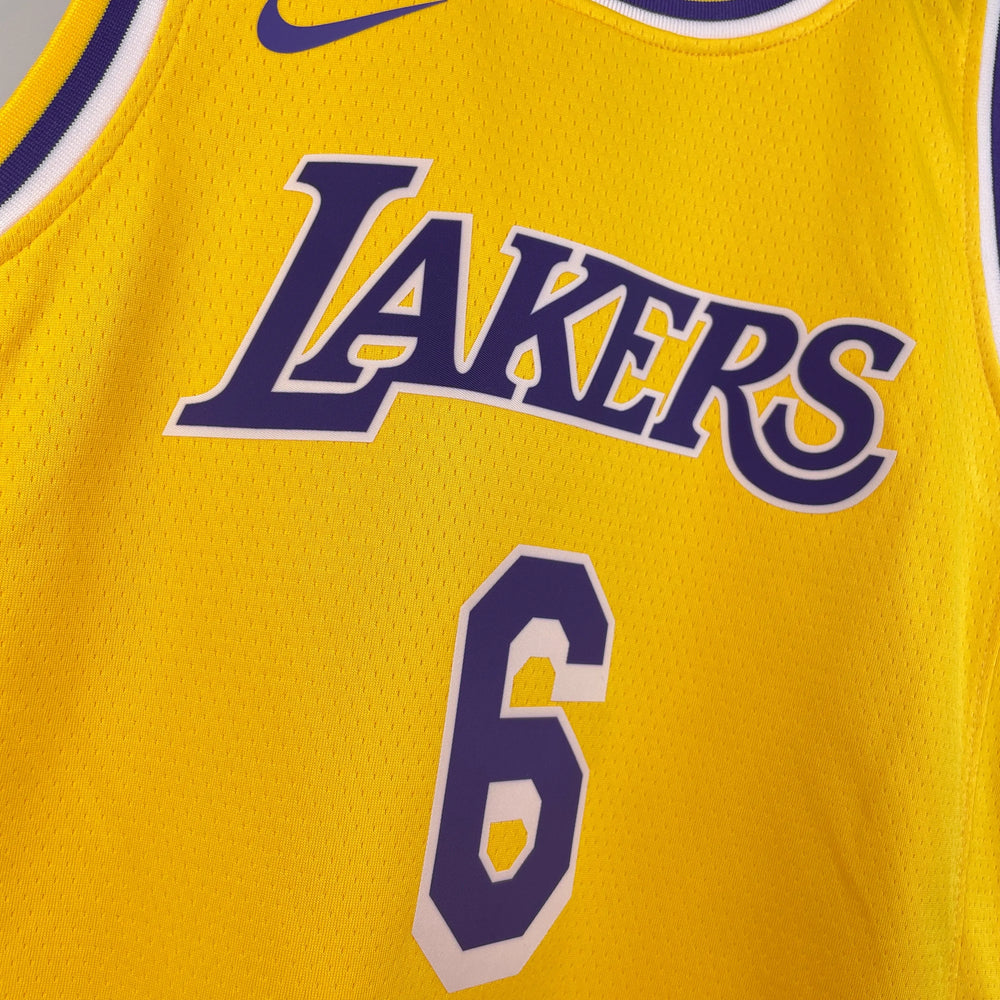Regata Infantil Los Angeles Lakers Swingman Icon Edition Amarela Nike