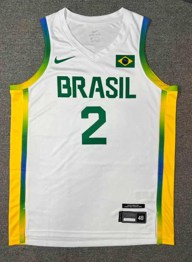 Regata Seleção Brasileira de Basquete 2024 Branca Nike
