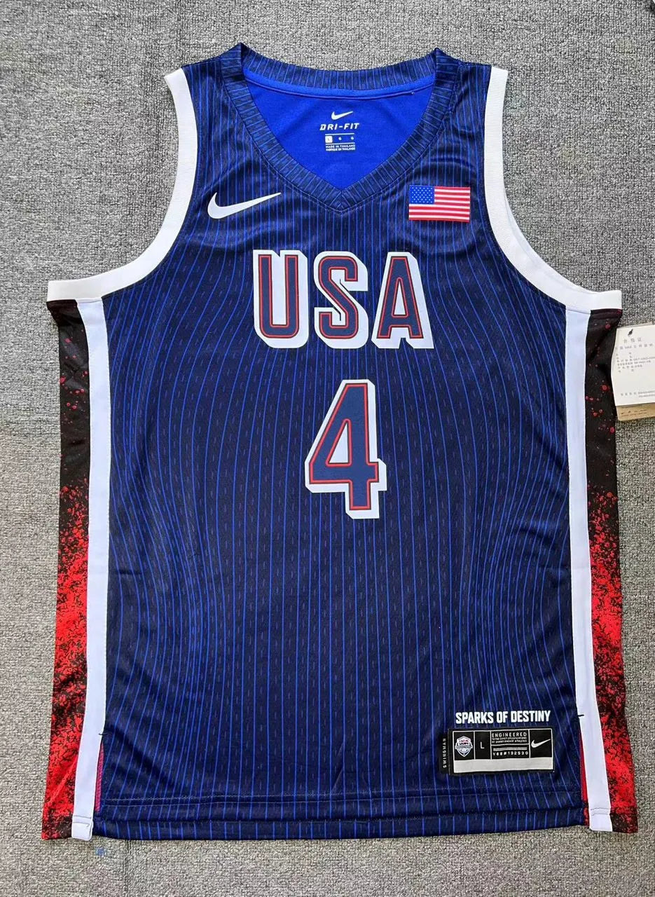 Regata Seleção Estados Unidos Olimpíadas 2024 Azul Nike