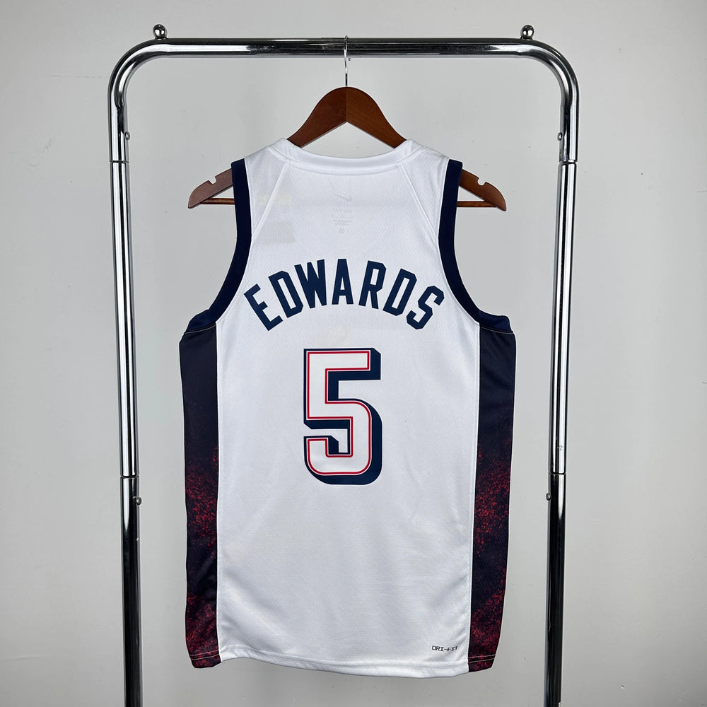 Regata Seleção Estados Unidos Olimpíadas 2024 Branca Nike