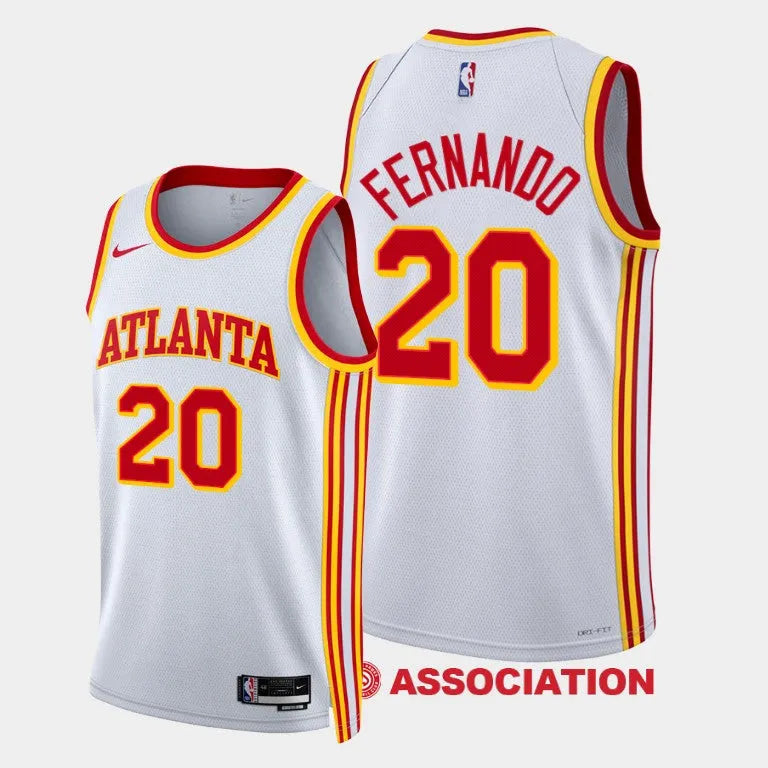 Regata Atlanta Hawks Swingman Association Edition 23/24 Branca Masculina Nike
