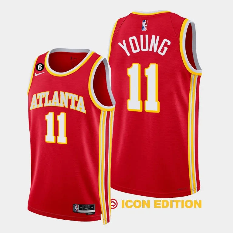 Regata Atlanta Hawks Swingman Icon Edition 23/24 Vermelha Masculina Nike