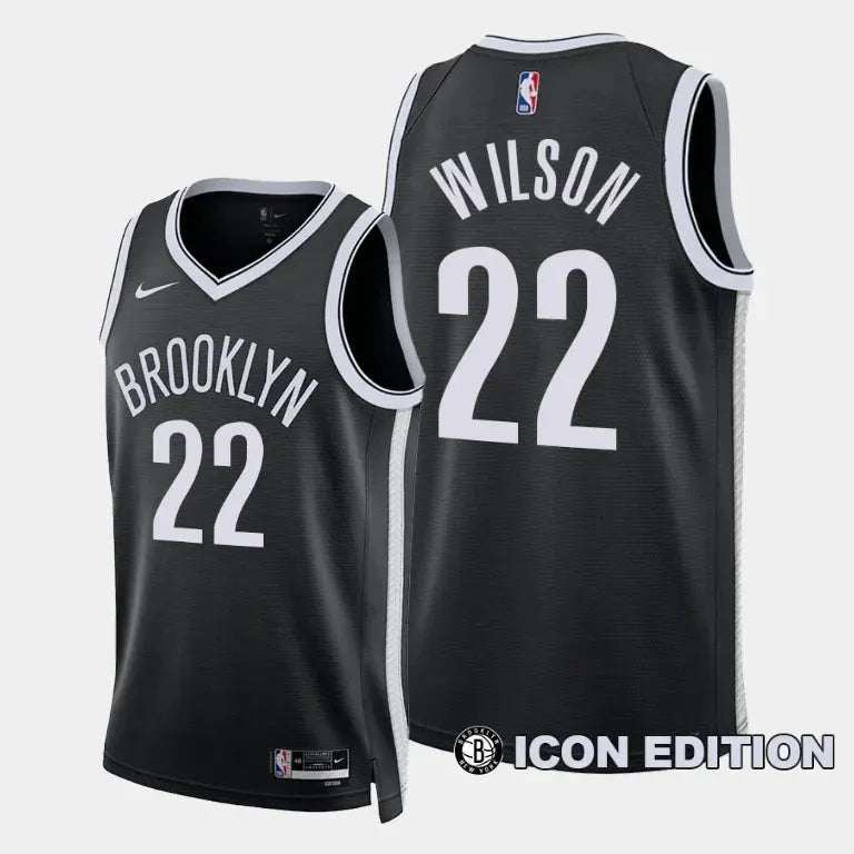 Regata Brooklyn Nets Swingman Icon Edition 23/24 Preta Masculina Nike