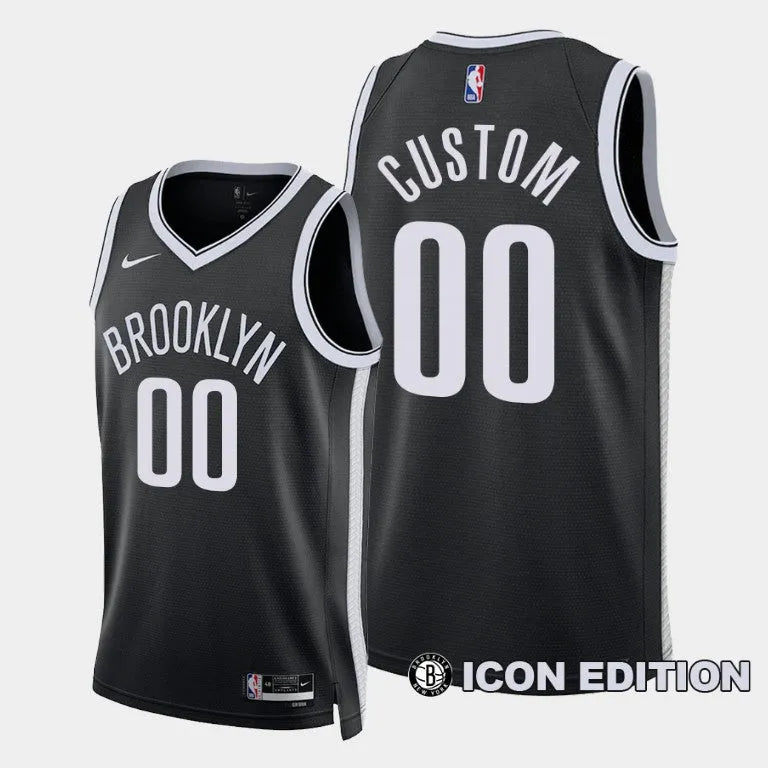 Regata Brooklyn Nets Swingman Icon Edition 23/24 Preta Masculina Nike