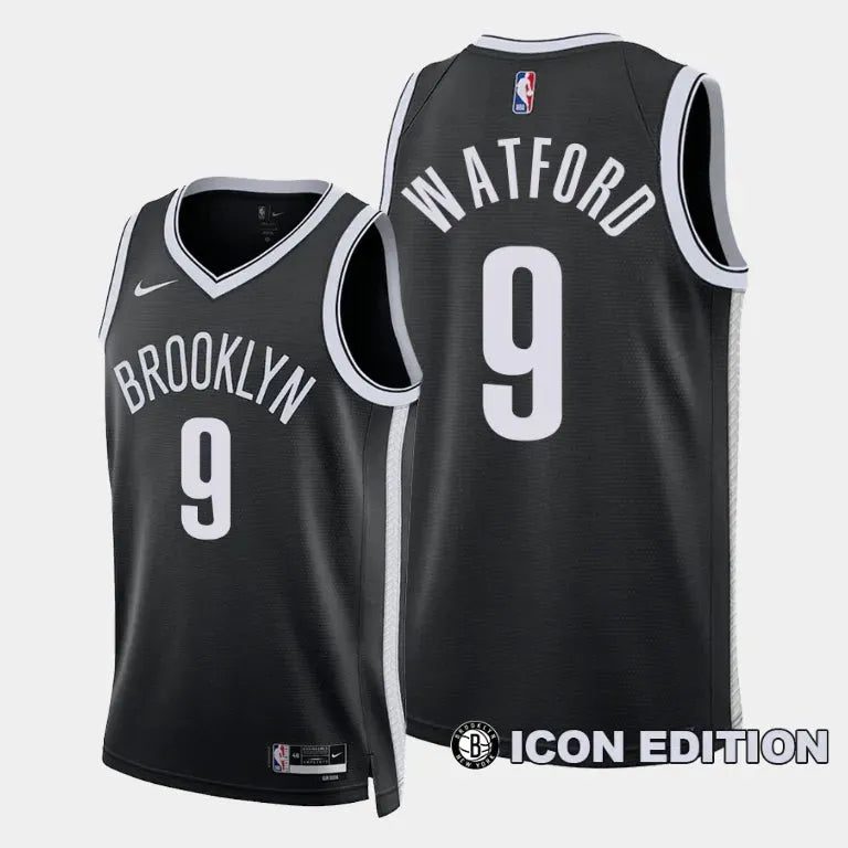 Regata Brooklyn Nets Swingman Icon Edition 23/24 Preta Masculina Nike